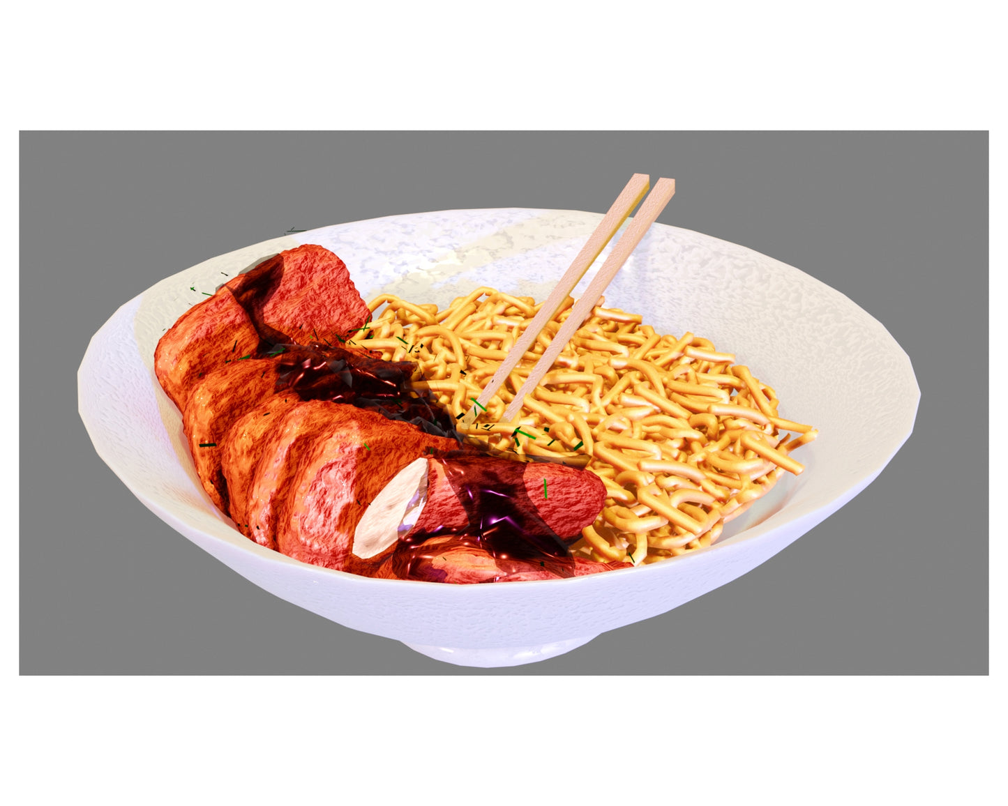 Katsudon and noodles