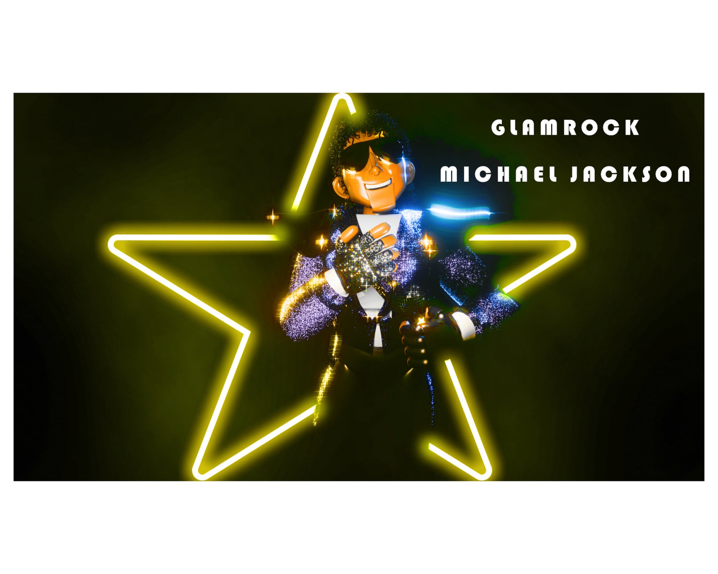 Glam Rock Michael Jackson Superstar