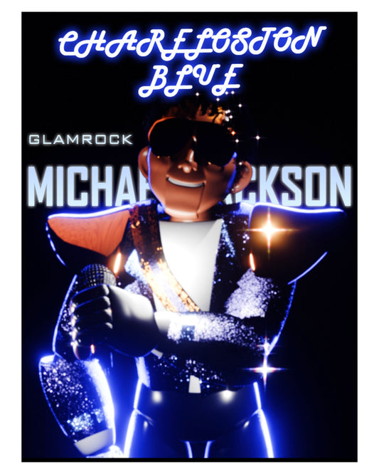 Glam Rock Michael Jackson Charleston Blue