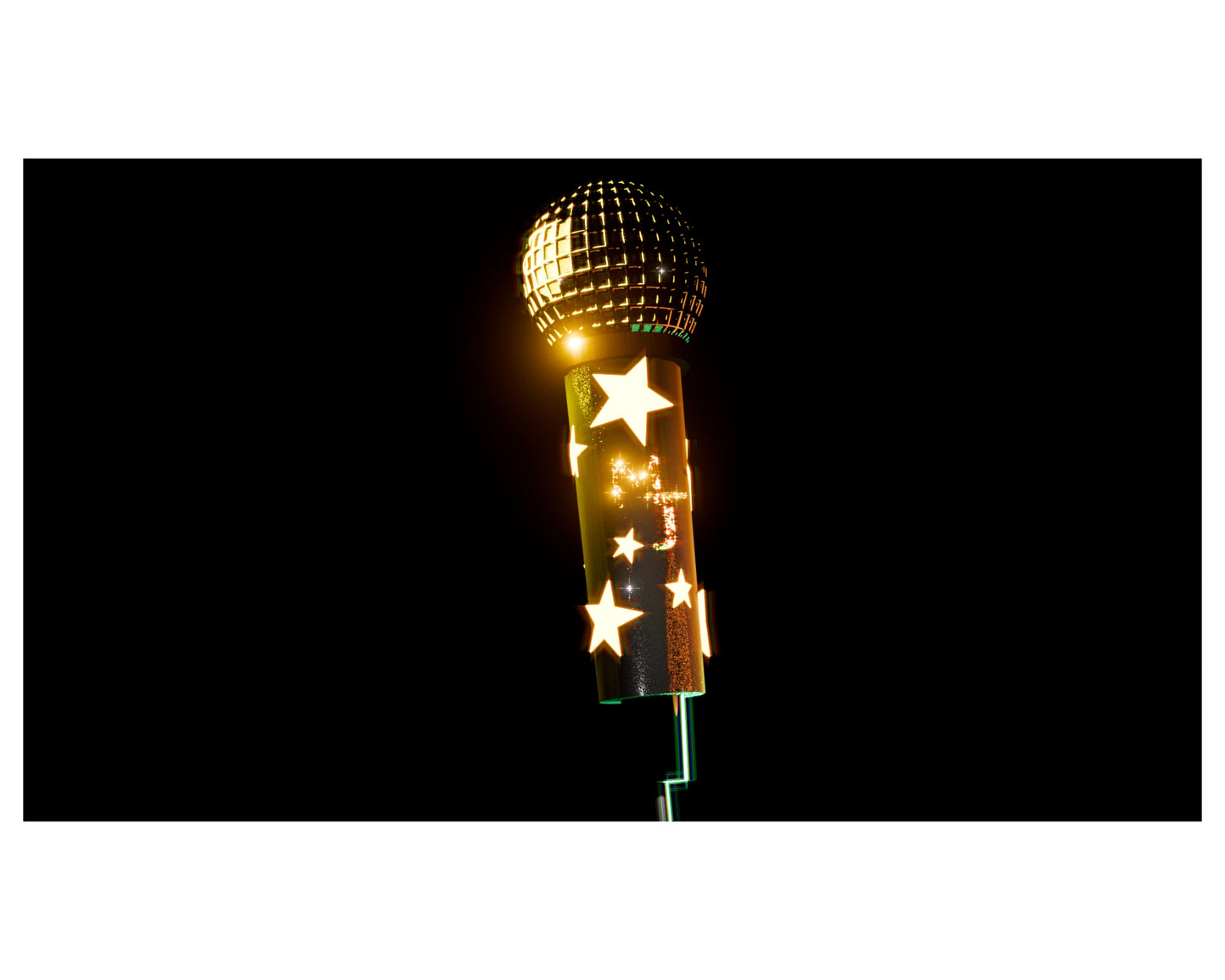 Glam Rock Michael Jackson Microphone